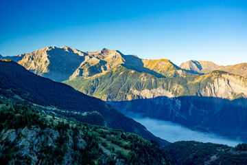 Alpe d'Huez lake trail, France