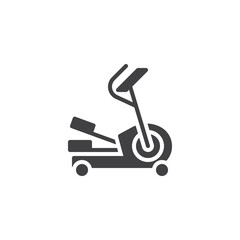 Elliptical machine vector icon
