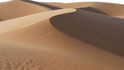 desert sand pile dune isolated on white background