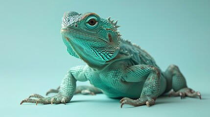 Fototapeta premium Iguana studio shot
