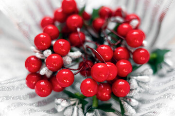 Christmas background. The atmosphere of Christmas and New Year