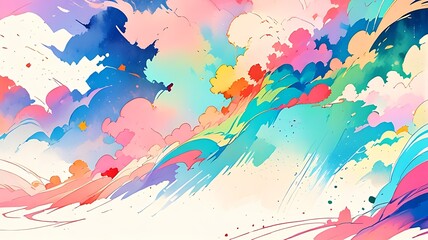 Obraz premium Watercolor splash texture abstract background.