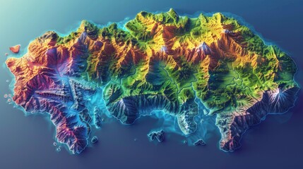 Cheerful female delivery carrier holding large package against vibrant yellow backdrop with space for text.