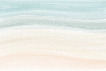 Watercolor wavy striped background in muted, light pastel colors.