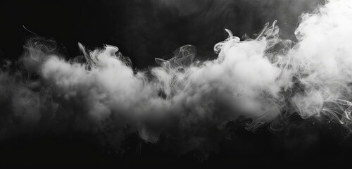 Swirling Smoke on a Dark Background