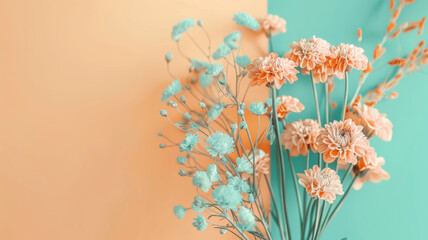 Dreamy Floral Background, Soft Pastel Tones