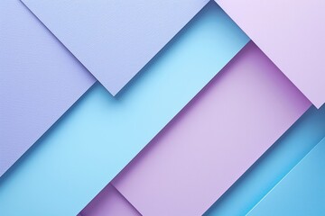 Fototapeta premium Pink and blue paper with geometric background