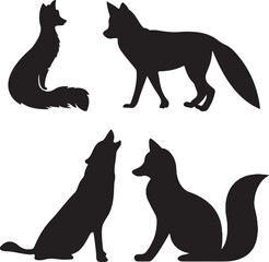 fox silhouette free,Fox Silhouette Stock,Fox Silhouette Vector ,Silhouette Fox Clip Art,silhouette, animal, dog, vector, black, cat, illustration, mammal, pet, animals, wild, isolated, wolf, white, na