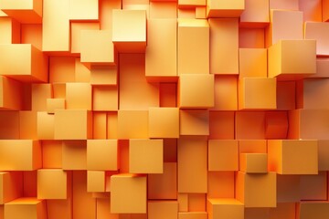 Orange blocks, geometric shapes