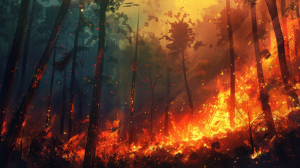 Wildfires destroy forests, releasing harmful toxins into the air and damaging the environment....