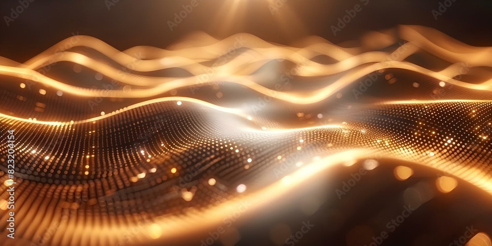 Poster 4k digital data flow matrix background with matrix effect. concept technology, data flow, matrix eff