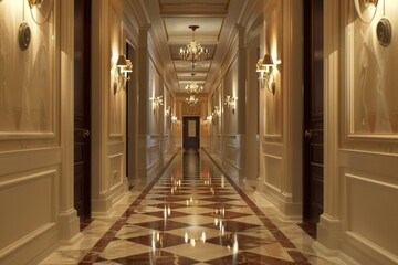 Fototapeta premium Classical Corridor Interior
