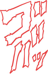 Manga text and effect for comic scene