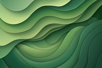 Green paper with twisted waves
