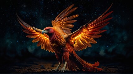vibrant phoenix ai generated