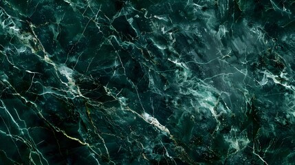 Naklejka premium Dark Green Marble Background with Emerald Texture