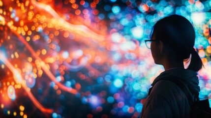 Visitors are able to experience a simulated space mission through a holographic display learning about the complexities of space travel.