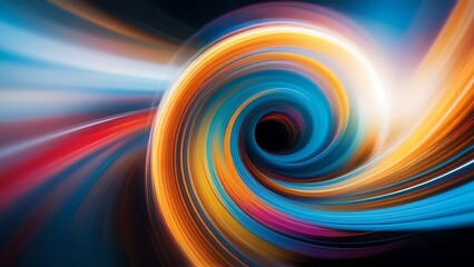 Obraz premium Abstract Colorful Speed Motion Blur. Themes of speed, technology, abstract and innovation