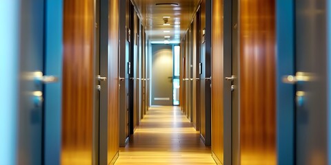 Hallway hotel closet for guest storage convenient and easily accessible for guests. Concept Hotel Storage Solutions, Convenient Guest Amenities
