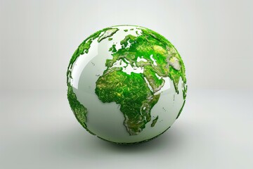 Green globe world map geography planet earth