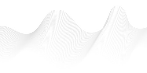 Vector abstract white digital blend wave lines technology background. Modern minimal gradient white flowing wave lines and glowing moving lines. Futuristic technology and sound wave lines background.