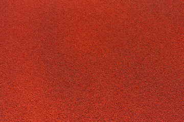  Athlete running track with number on the start . Perspective wide angle