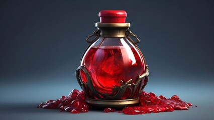 Red potions in fantasy story