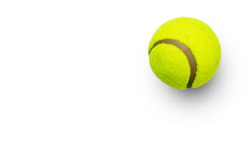 Closeup view of tennis ball