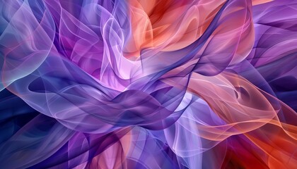 Fluid Motion - Abstract Digital Artwork with Transformative Gradient Hues