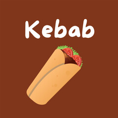 Kebab vector design illustration stock