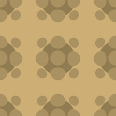 Vector seamless pattern of the shade of brown or mushroom color with geometric form, simple form to create modern looks. Design for wallpaper, backdrop, paperwrap and textiles.