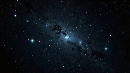 Fototapeta premium dark blue outer space with thousands of stars.