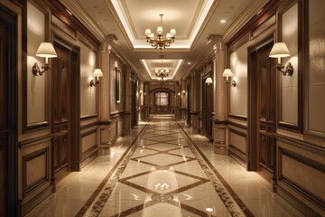 Obraz premium Classical Corridor Interior