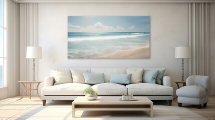 Oceanic Harmony: A Gentle Convergence of Oceanic Tones Merging in the Interior of a Room