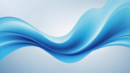 Obraz premium Abstract luxury blue wave lines background with copy space. Smooth elegant liquid waves 