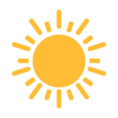 Sun icon vector for your web design, logo, UI. illustration