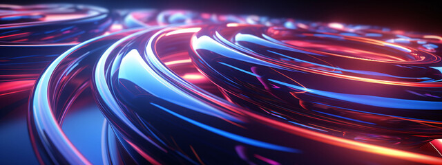 Abstract graphics composed of rotating particles have a technological background