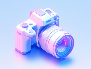 Camera 3d illustration, e-commerce shopping festival digital product illustration element
