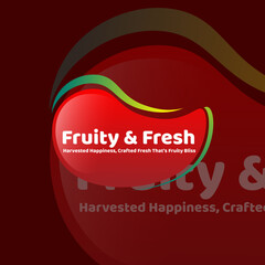 Juice logo Fruit juice logo Red Juice logo