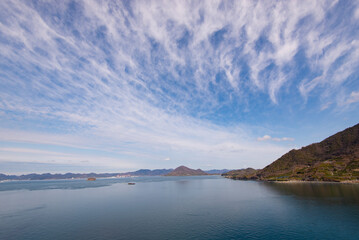冬の美しい瀬戸内海