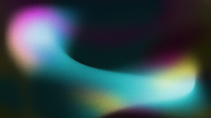 Abstract Holographic modern neon background vivid blurred gradient . Colorful Digital Grain Noise Texture overlay