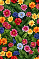 red and yellow flowers