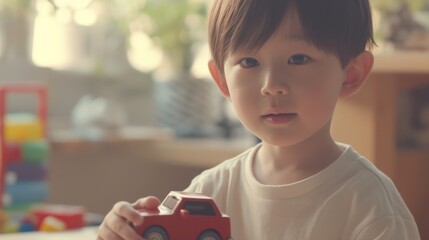 Happy children playing with toy, and Child wearing pilot goggles learning to fly, They are playing happily.