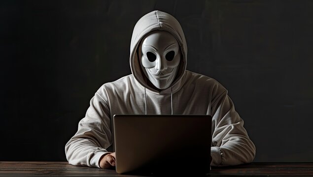 Cybercrime Concept with Anonymous Figure
