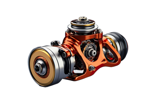 Customized Caster isolated on transparent background.