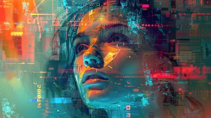  Human rights, American entrepreneurship, cyber art composition, surreal digital manipulations, 8k