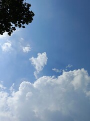 blue sky with clouds