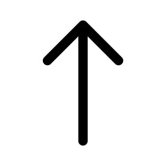 Arrow icon in thin line style Vector illustration graphic design