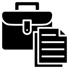 Briefcase Icon Element For Design