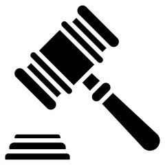 Gavel Icon Element For Design